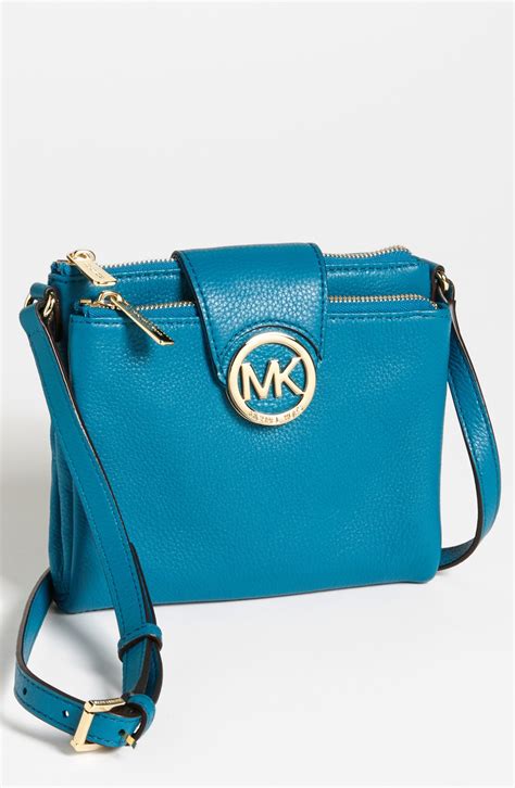 turquoise michael kors tote bag|Michael Kors navy blue crossbody.